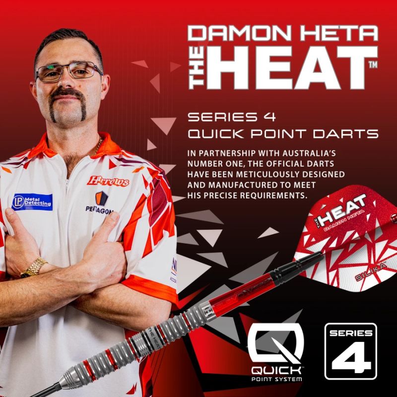Harrows DAMON HETA SERIES 4 90% steeltip darts In preparation Your Sports Performance