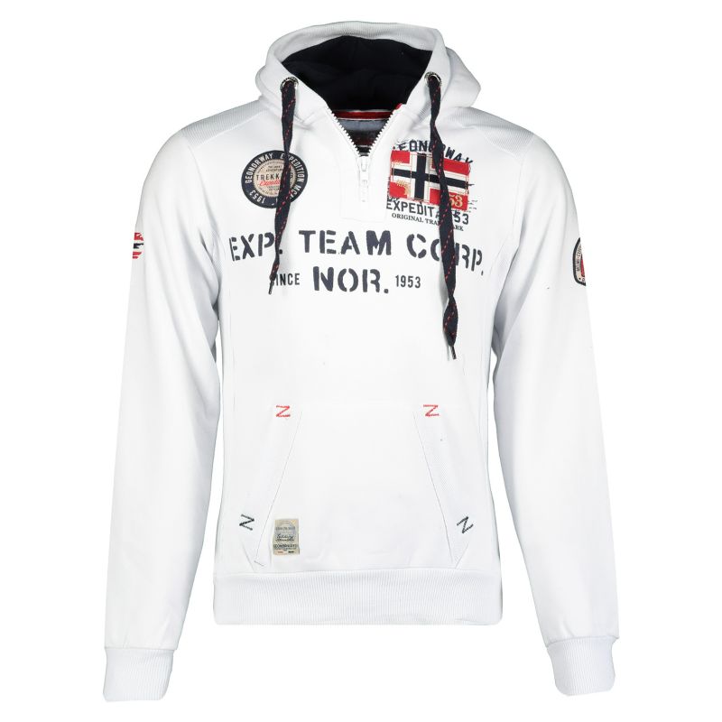 Geographical Norway GOPTAINE MEN 100 EO BS2 Men's Sweatshirt (WT1885H/GN-WHITE)