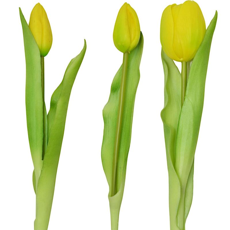 BOUQUET OF 7 YELLOW TULIPS 31 CM LIFE-LIKE SPRING DECORATION Home and Garden/Equipment Your Sports Performance