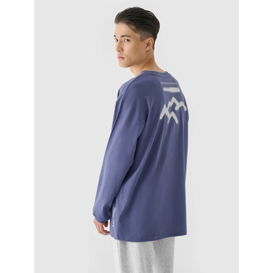 Men's oversize longsleeve with print 4F 4FRAW24TLONM507-32S *Kategoria tymczasowa Your Sports Performance
