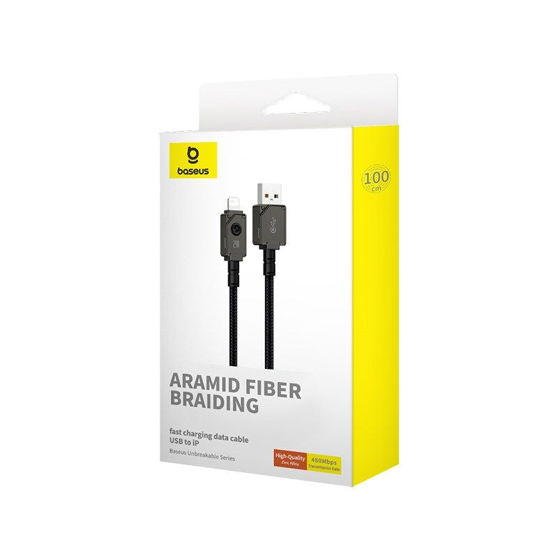 Baseus Unbreakable USB-IP Cable 2.4A 2m (Black) In preparation Your Sports Performance