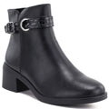 Women's leather ankle boots with insulated sole, black Sergio Leone BT-25-S