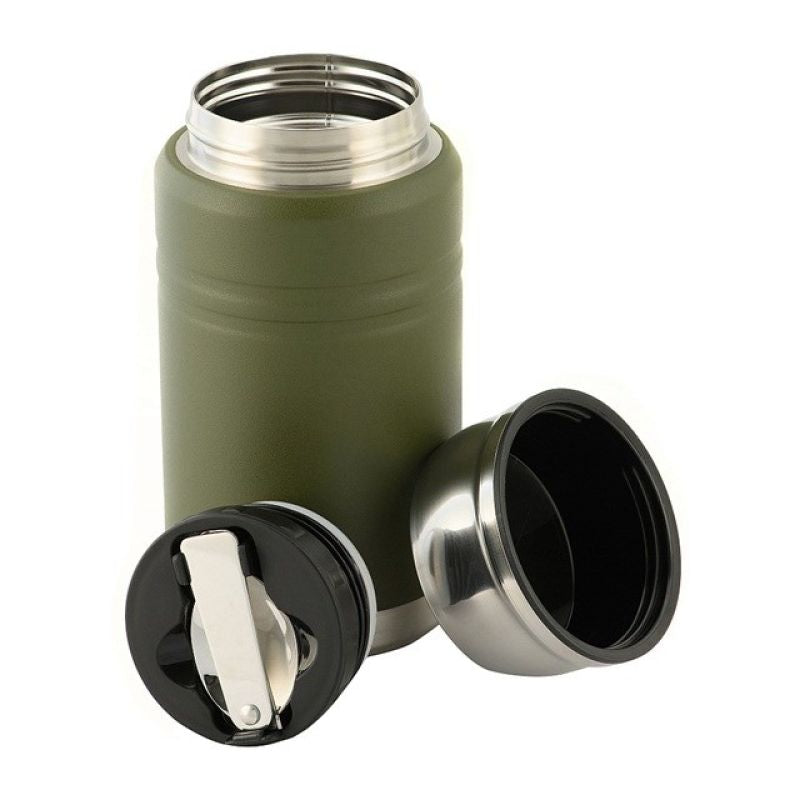 M-TAC Olive stainless steel lunch thermos with spoon, capacity 750 ml. AGD - Produkty/Termosy i kubki termiczne Your Sports Performance