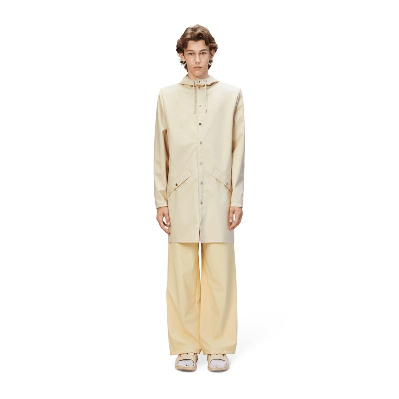 Rains long jacket unisex LONG JACKET W3 12020 26 DUNE Clothing Your Sports Performance