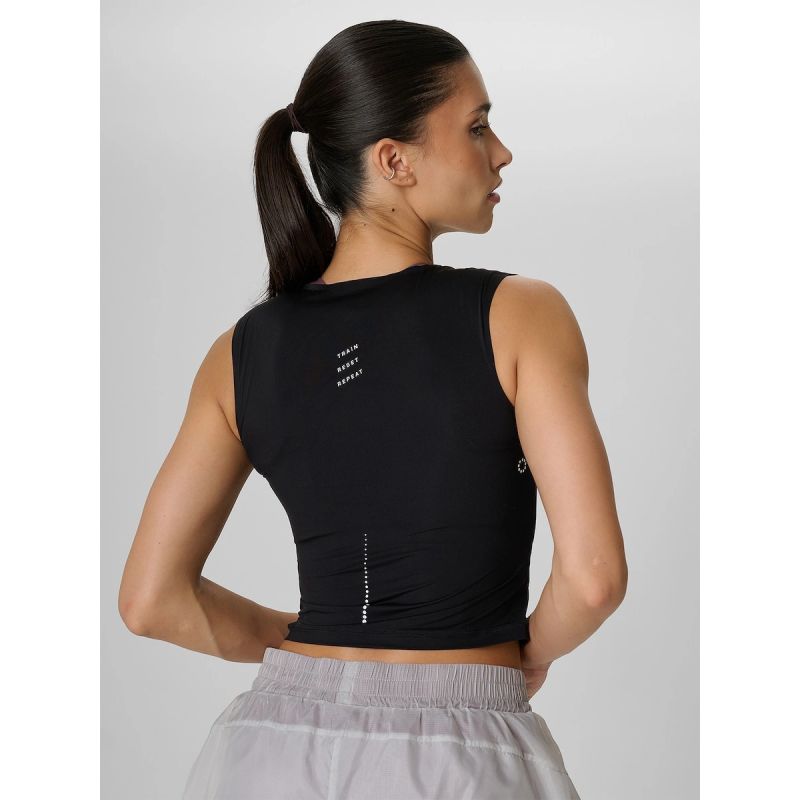 Women's quick-drying training crop top 4F 4FRAW26TFSLF1271-20S