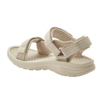 Lee Cooper women's shoes velcro sandals for summer on the beach, light beige cream Lee Cooper