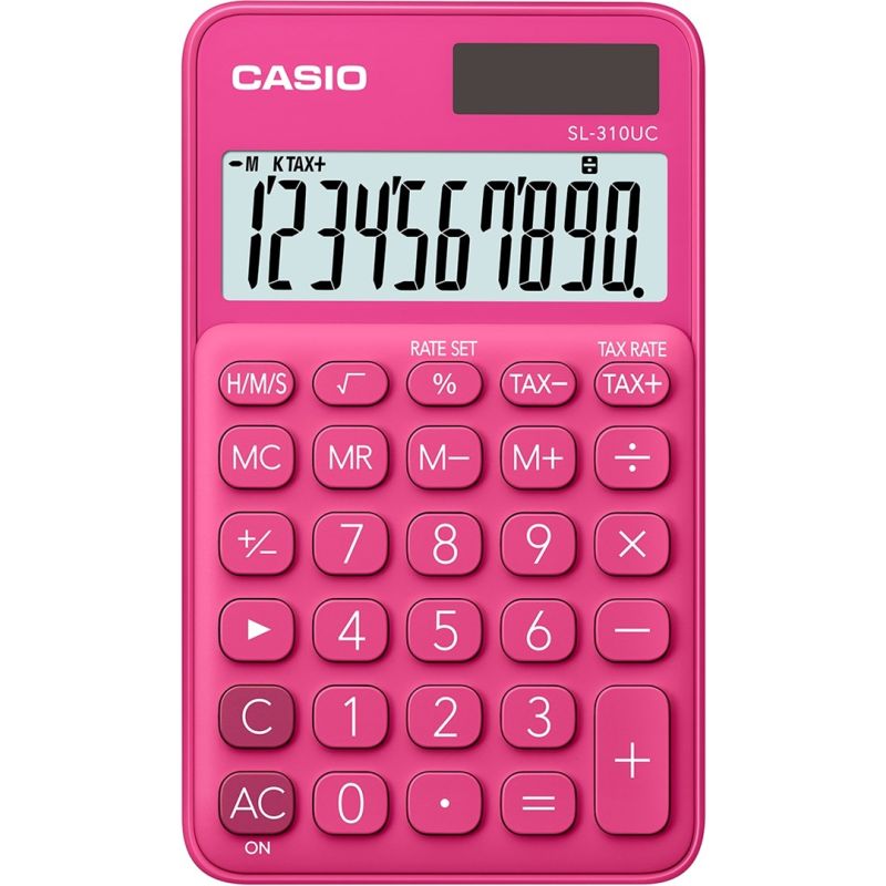 CASIO POCKET CALCULATOR SL-310UC-RD RED, 10-DIGITAL DISPLAY In preparation Your Sports Performance