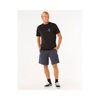 RIP CURL Vaporcool Search Stack Tee Black