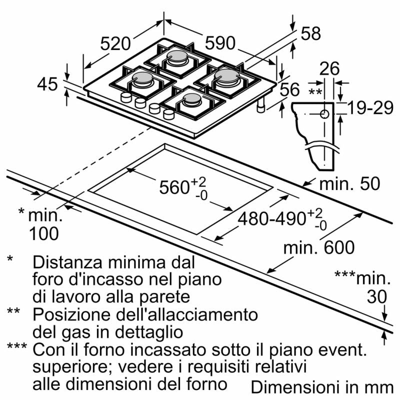 BOSCH PNP6B6K40 gas hob AGD - Produkty/Płyty grzejne do zabudowy Your Sports Performance