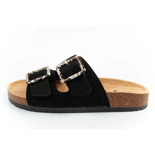Lee Cooper women's slip-on shoes, black suede, comfortable, lightweight Lee Cooper