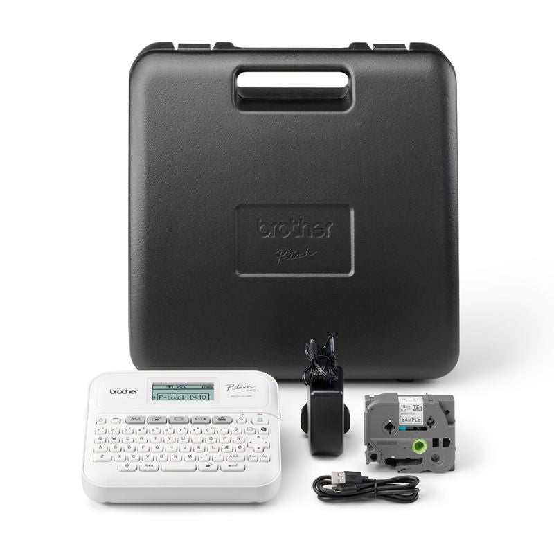 Brother PT-D410VP ZINK (Zero-Ink) Label Printer 180 x 180 DPI Wired TZe QWERTY Auto ID/Drukarki etykiet Your Sports Performance