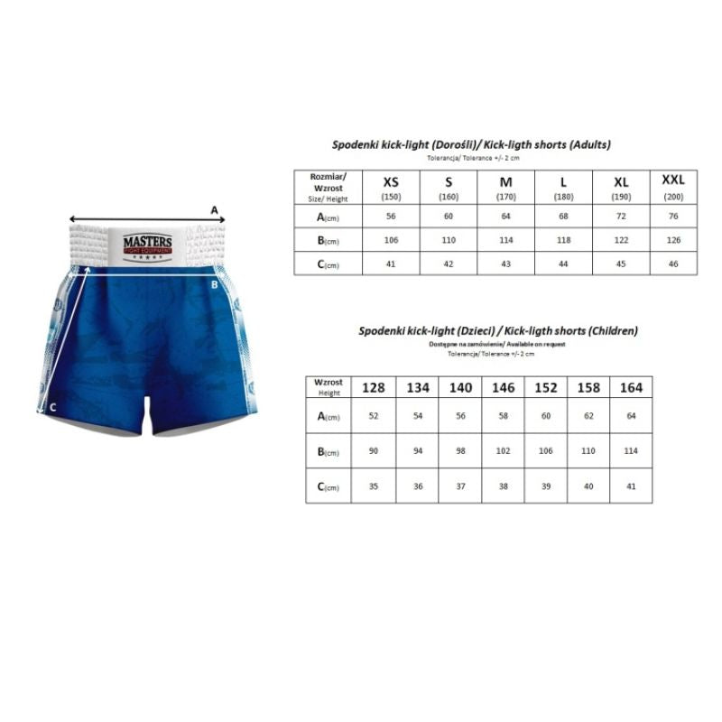 Kick Light Training Shorts MASTERS (WAKO APPROVED) In preparation Your Sports Performance