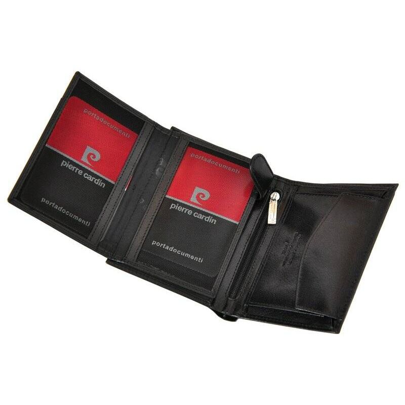 Pierre Cardin Men's Premium Leather RFID Zipper Wallet - YS520.1-326 Akcesoria i sprzęt koszykarski/Torby i plecaki Your Sports Performance