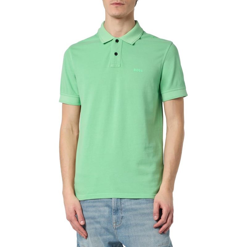 Polo Shirt BOSS Prime Open Green W 50507813-347 Clothing/Lifestyle/T-shirts/Boss Your Sports Performance