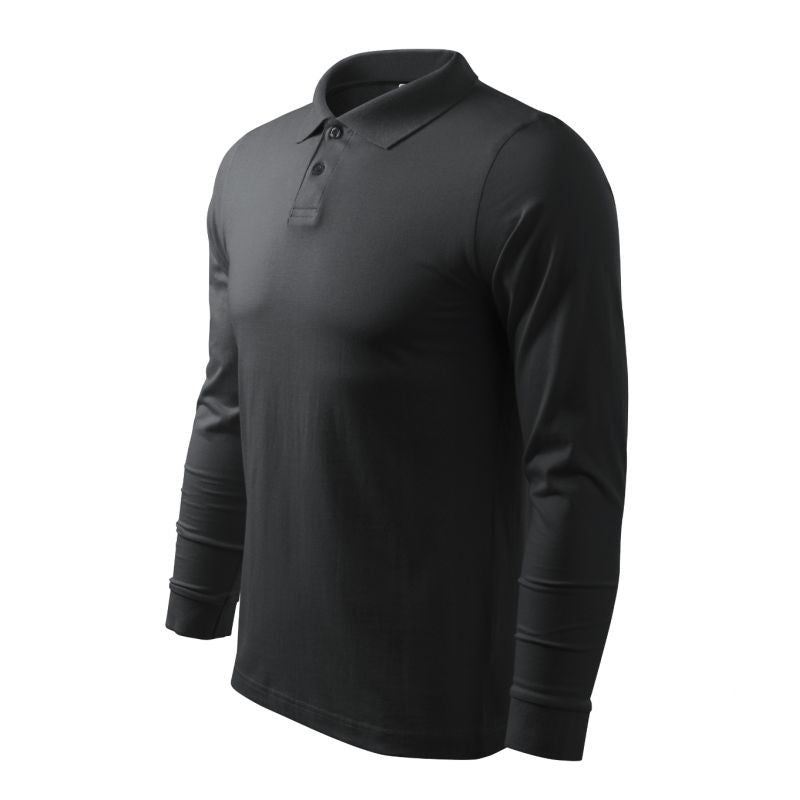 Malfini Single J. LS M MLI-21194 ebony gray polo shirt Clothing/Lifestyle/T-shirts/Malfini Malfini