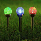 SOLAR LAMP GLASS BALL 7.5x34CM RGB Home and Garden/Lighting Your Sports Performance