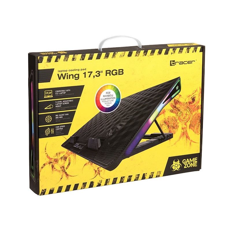 TRACER GAMEZONE WING 17.3" RGB COOLING STAND Chłodzenie/Podstawki pod notebooki Your Sports Performance