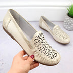 Rieker W RKR658 comfortable leather openwork shoes, beige Fashion/Footwear Your Sports Performance
