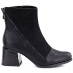 Women's insulated ankle boots with a block heel, black M.Daszyński SA269-5