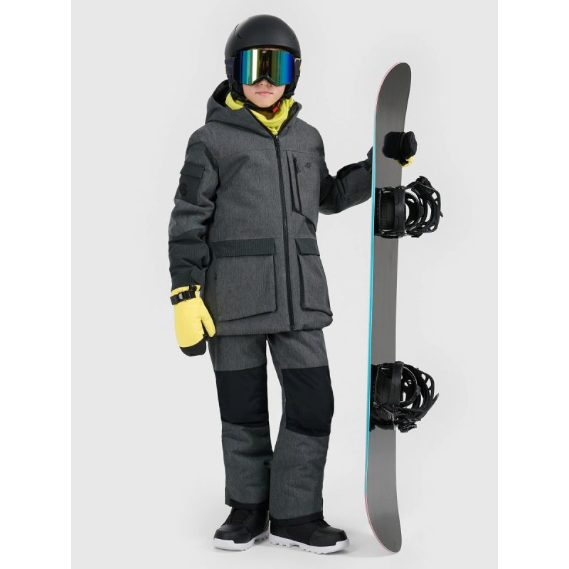Children's snowboard jacket 10000 membrane 4F 4FJRAW25TTJAU1039-20S *Kategoria tymczasowa Your Sports Performance