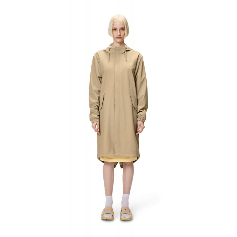 Rains unisex Fishtail Parka W3 18140 24 SAND Clothing/Outdoor/Rains Your Sports Performance