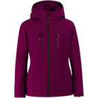 Women’s Hooded Zip-Up Ski/Snowboard Jacket PROTEST PRTBEVERLY, Purple