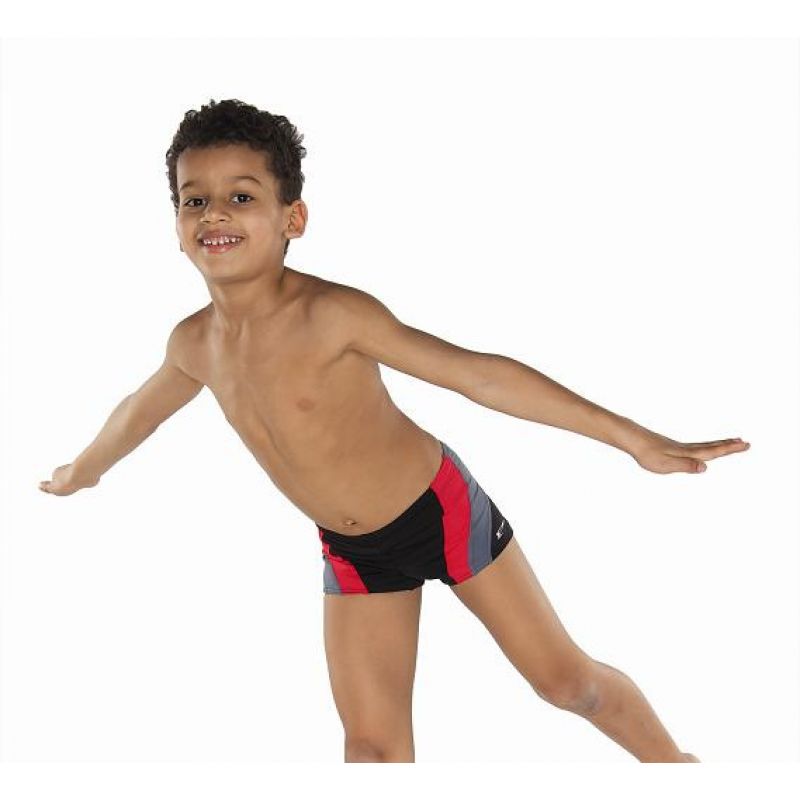 Boy's swimsuit 034 black-red-gray In preparation Your Sports Performance