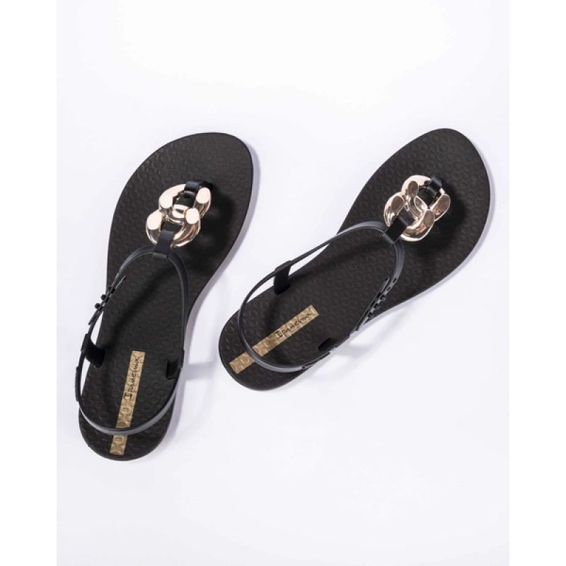 Ipanema Sandal Class women's fashionable black and gold flip-flops In preparation Your Sports Performance
