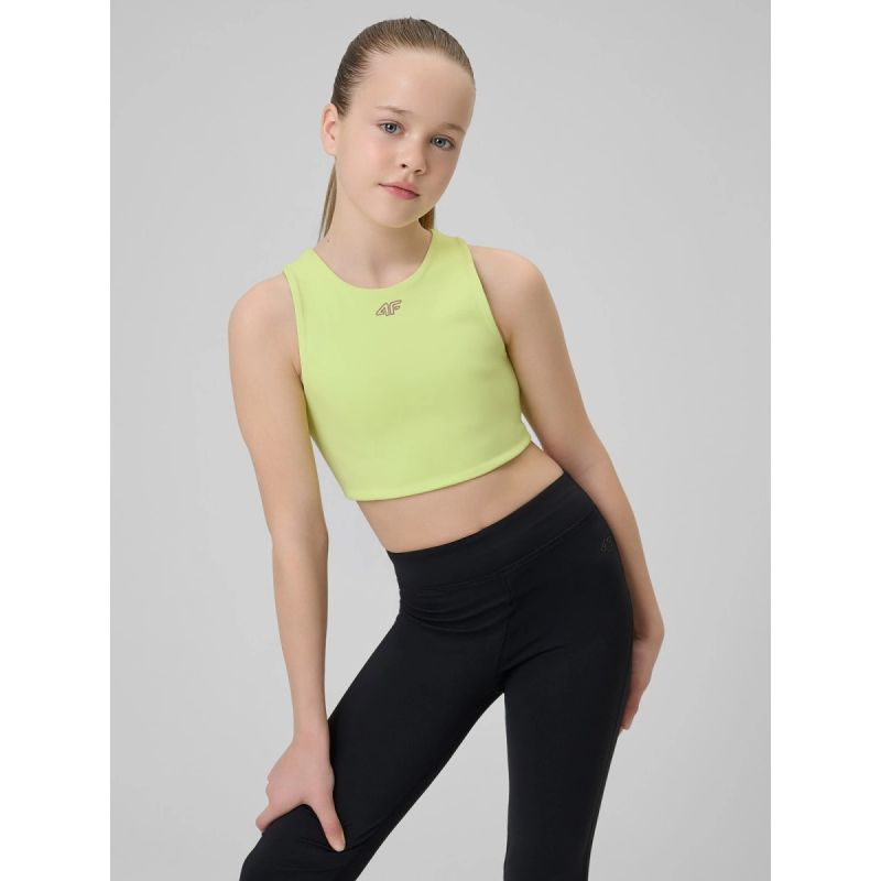 Girls' sports bra 4F 4FJRSS26USBAF285-45S