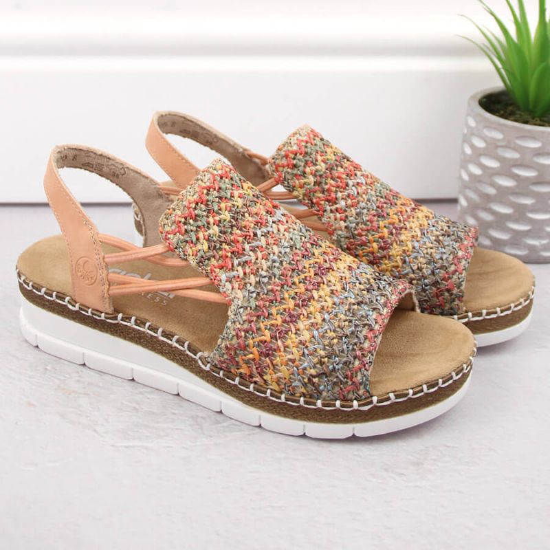 Comfortable Rieker W RKR669 multicolor sandals Footwear/Lifestyle/Rieker Your Sports Performance