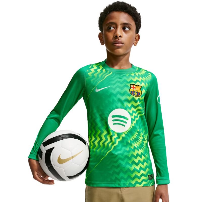 Nike FC Barcelona Stadium Goalkeeper 2026/27 Kids' Jersey Green II3610 324