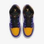 Air Jordan LA Lakers 1 MID (GS) shoes - DQ8423-517 Obuwie/Buty na co dzień Your Sports Performance