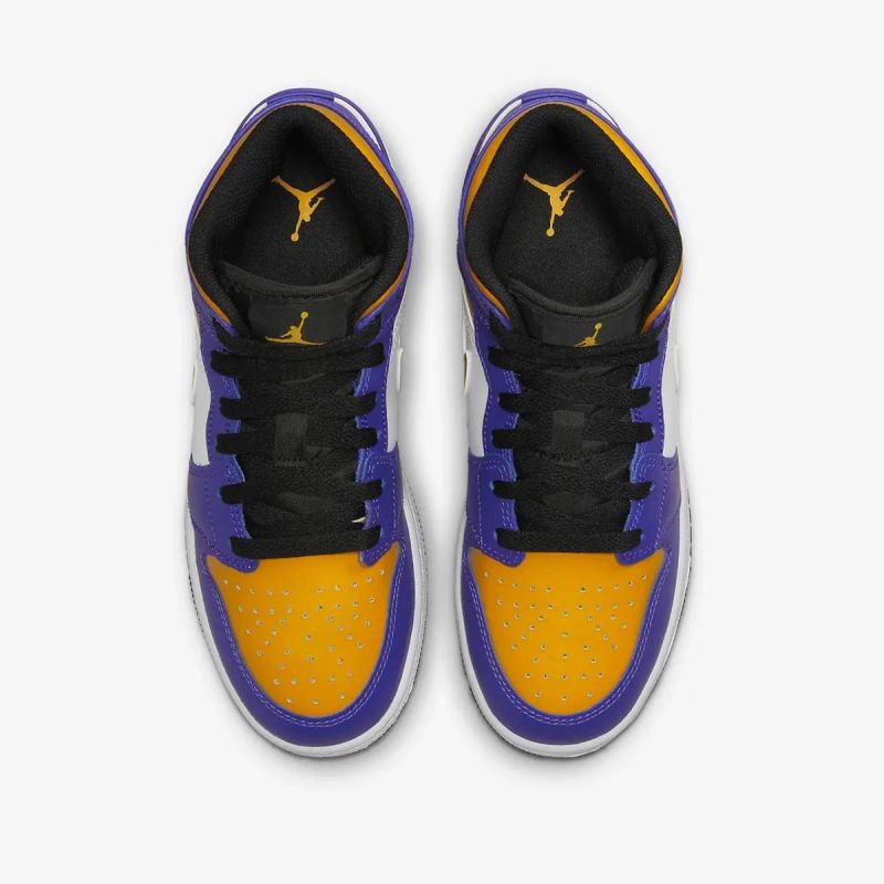 Air Jordan LA Lakers 1 MID (GS) shoes - DQ8423-517 Obuwie/Buty na co dzień Your Sports Performance
