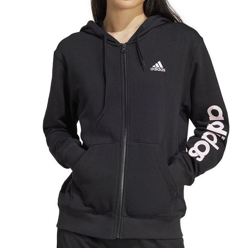 adidas Linear FT Full-Zip HD sweatshirt W IS2072 Clothing/Lifestyle/adidas Adidas