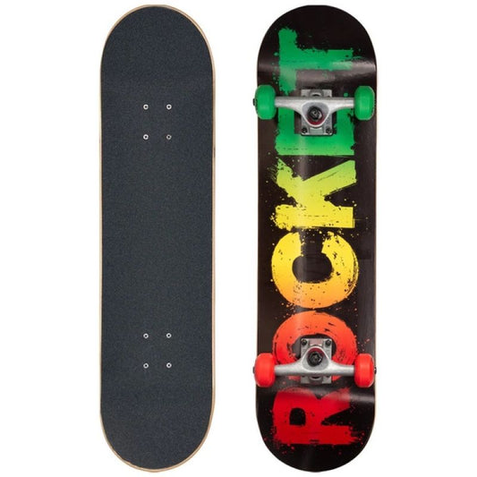 Rocket Rasta Fade Skateboard 8" RKT-COM-1535 Accessories/Skating/Rocket Your Sports Performance