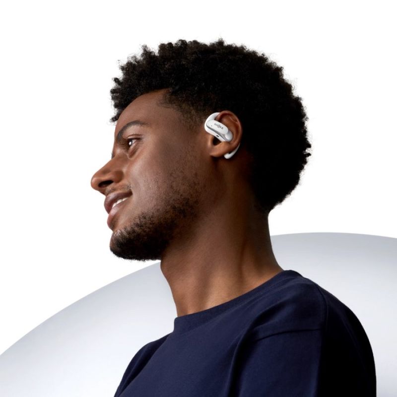 Shokz OpenFit Air Wireless In-Ear Headphones, White In preparation Your Sports Performance