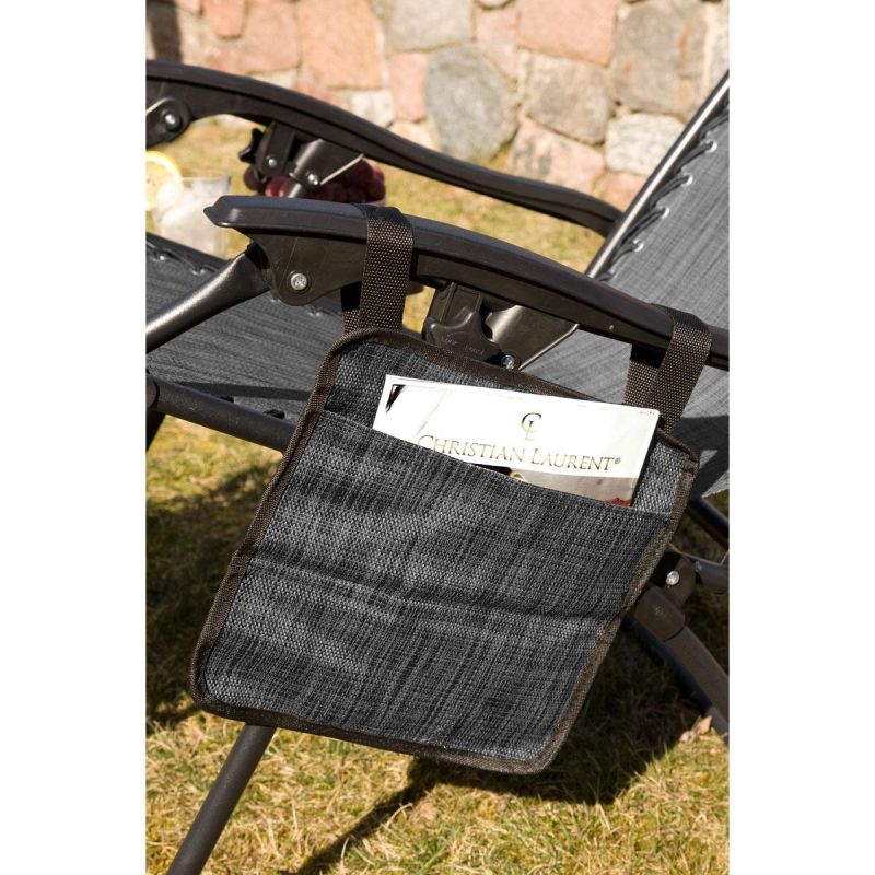 FOLDABLE GARDEN DECK CHAIR WITH CANOPY 173X52/65X110CM GRAY Home and Garden/Garden Your Sports Performance