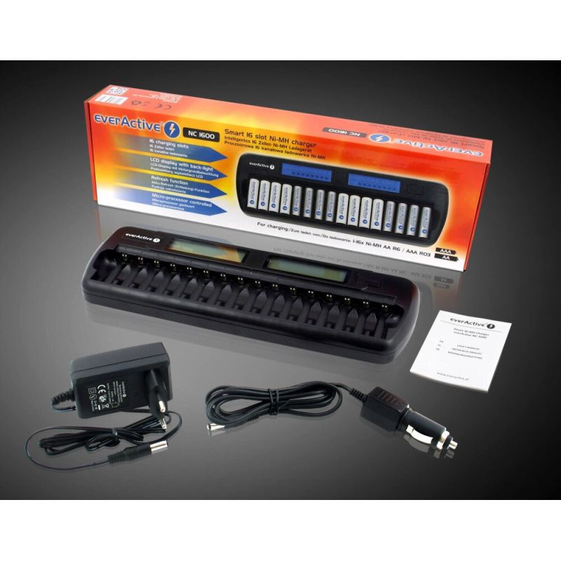 everActive NC-1600 charger (No data available) Baterie, akumulatorki i ładowarki/Ładowarki akumulatorowe (bez akumulatorków) Your Sports Performance