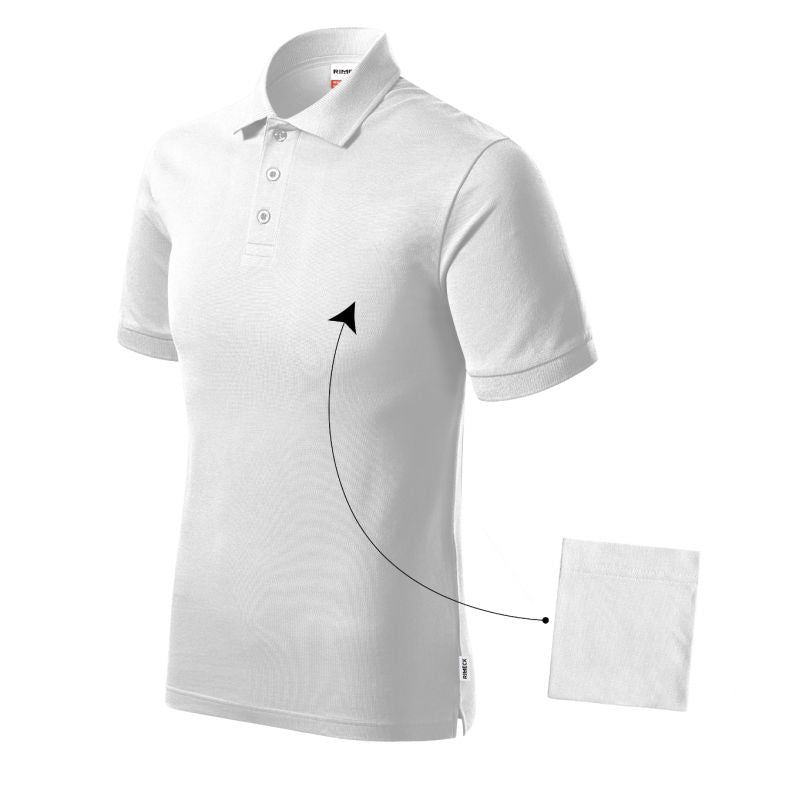 Men's Resist Heavy Polo Shirt (White 00 (brand label)) Clothing/Lifestyle/T-shirts/Malfini/Polo Your Sports Performance