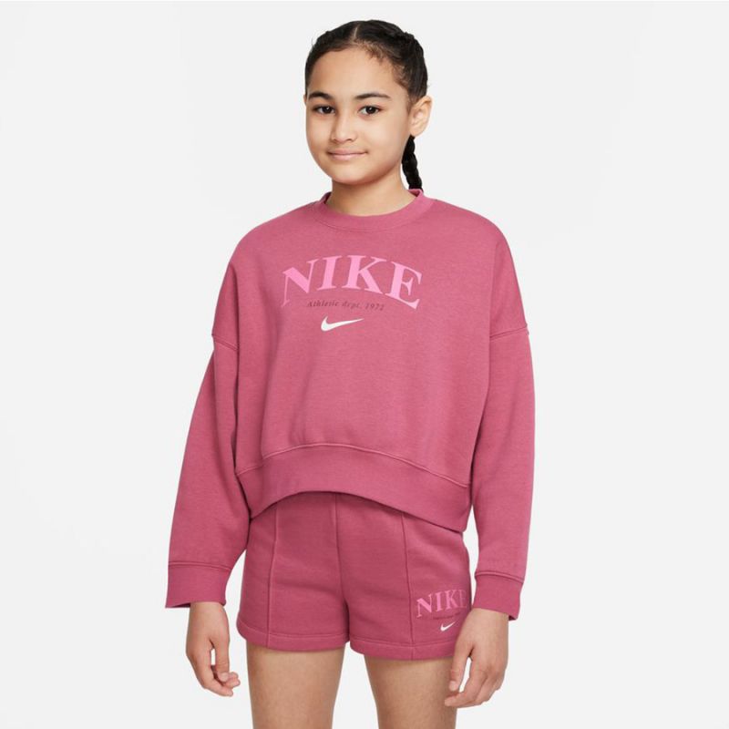 Nike Sportswear Trend Flc Crew Jr DV2563 633 sweatshirt Clothing/Lifestyle Nike