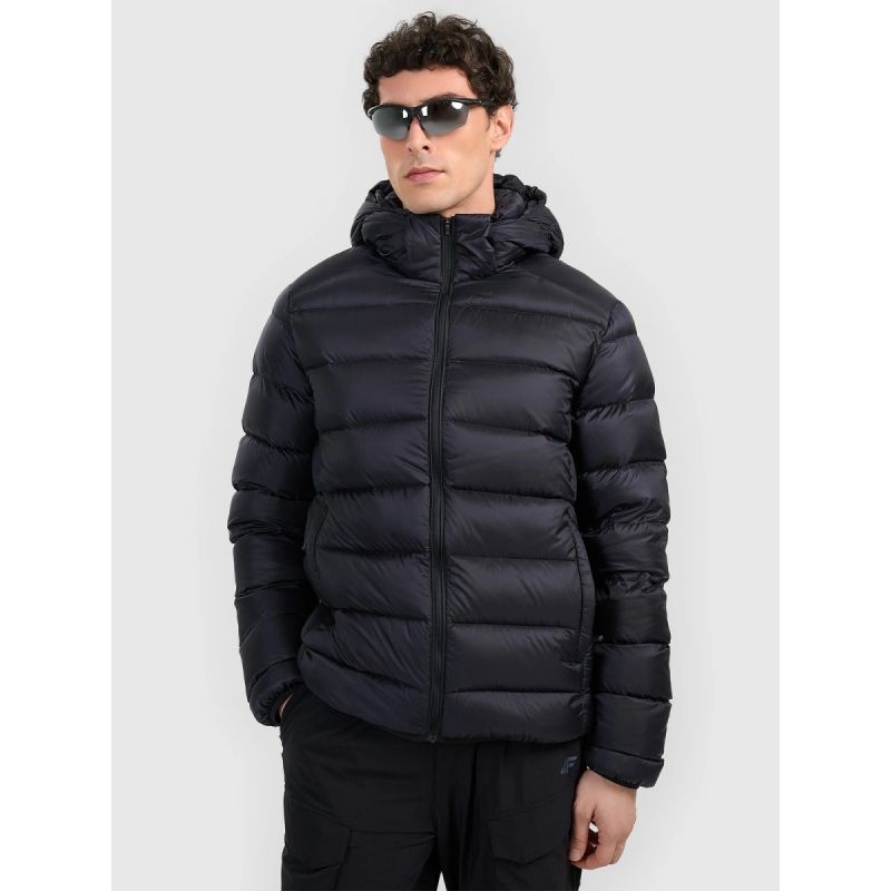 Men's down trekking jacket with natural filling 4F 4FWAW25TDJAM0733-20S