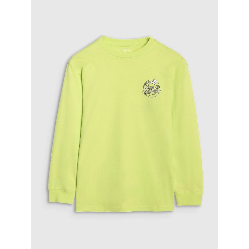 Boy's oversize longsleeve with print 4F 4FJWSS25TLONM435-45S *Kategoria tymczasowa Your Sports Performance