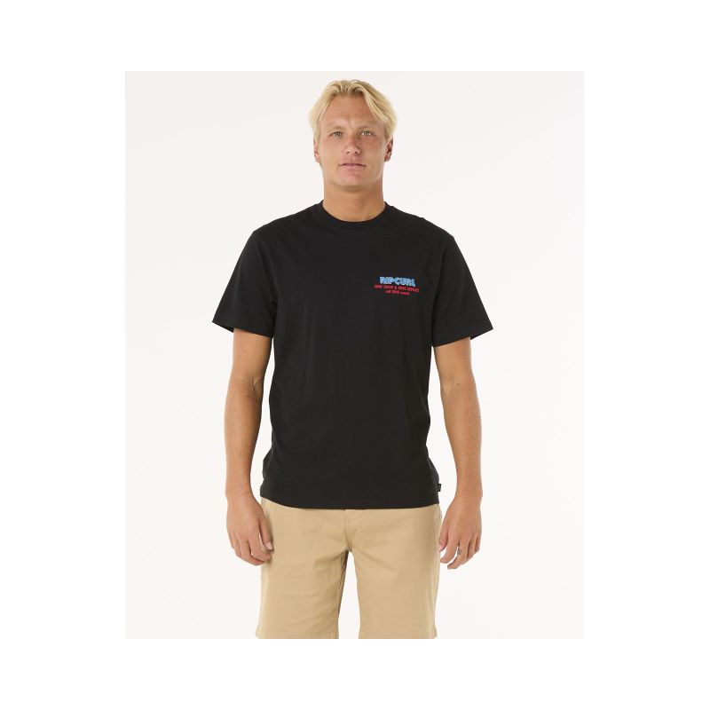 RIP CURL Surf Revival Ding Repair Tee Black