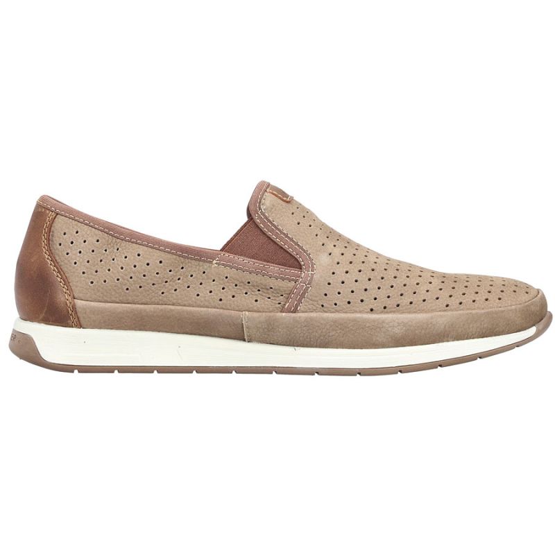Men's leather openwork moccasins brown Rieker 11955-64 To be categorized Your Sports Performance