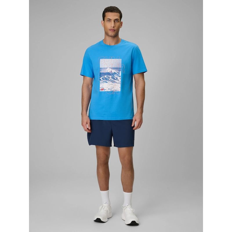 Men's regular printed T-shirt 4F 4F 4FWSS26TTSHM2783-33S 4f