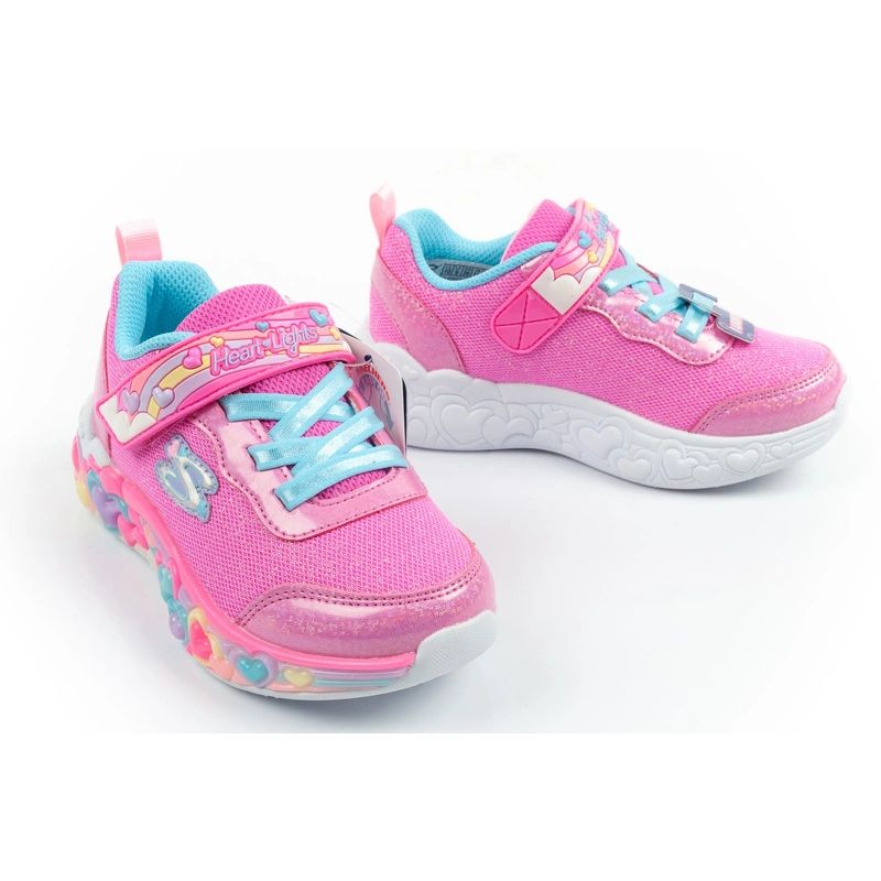 Skechers S Lights LED Children's Sports Shoes for Girls with Velcro