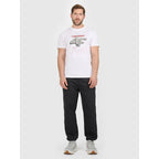 Men's regular printed T-shirt 4F 4FRAW25TTSHM3612-10S