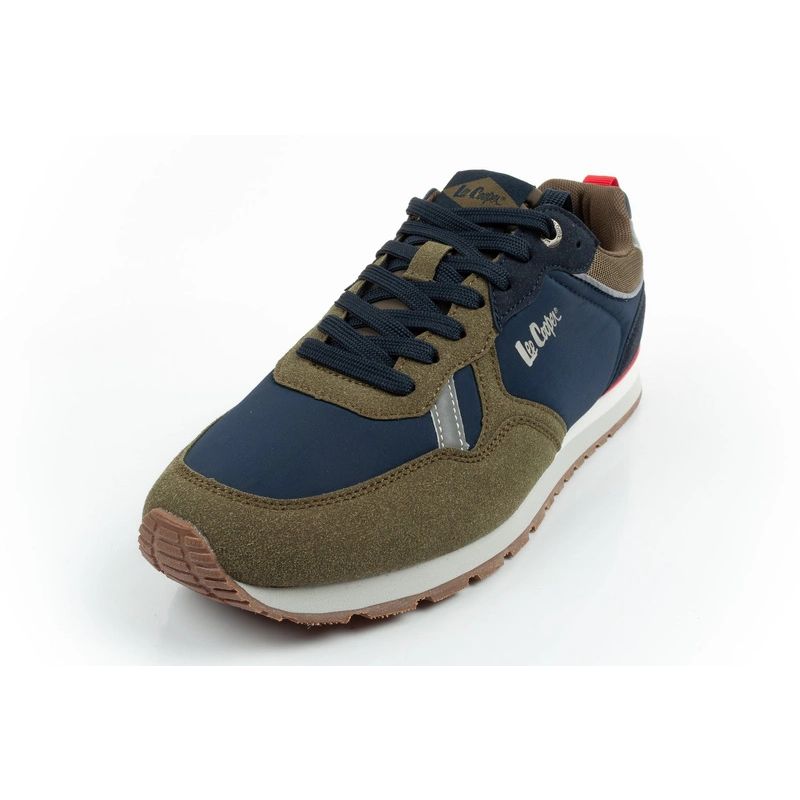 Lee Cooper men's sneakers, fashionable, comfortable, durable, navy blue, khaki Lee Cooper