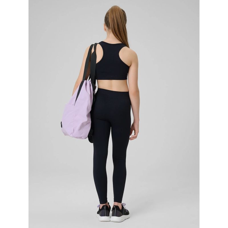 Girls' seamless sports leggings 4F 4FJRSS26TFTIF518-20S