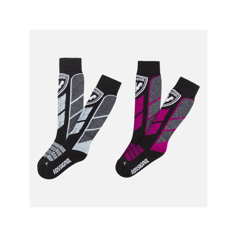 Rossignol Jr Thermotech 2P Socks Pink Import z PMSport Your Sports Performance